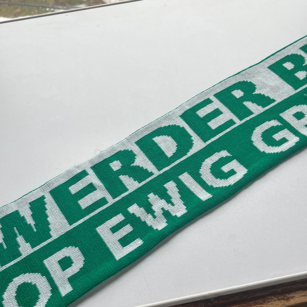 Soccer Futbol Green and White Werder Bremen Scarf